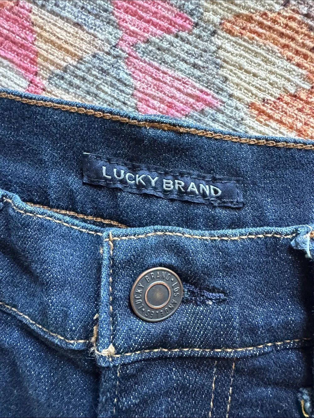 Lucky Brand Men's Straight Jeans — Indigo Blue Denim